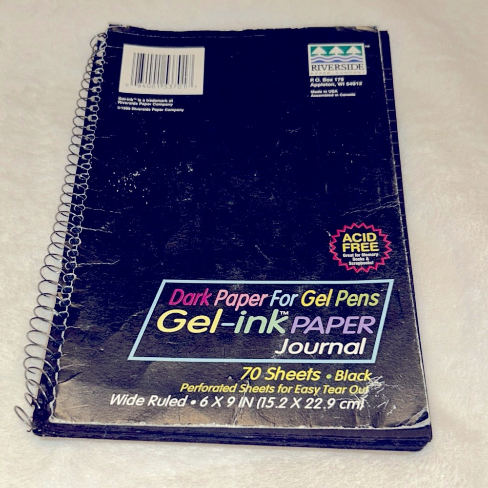 **6/$20** Riverside Notebook Paper Gel Ink Pens 1999